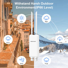 Load image into Gallery viewer, COMFAST Long Range dual- band 1200Mbps outdoor wireless AP CF-EW85 PoE mobile hotspot AP outdoor wifi router 2*5dBi antennas
