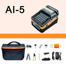 Load image into Gallery viewer, Original AI-9 AI-6 AI-5 Signal Fire Fiber Fusion Splicer 10 Languages freely Switch Built-in Optical Power Meter and VFL5.0 CE,FCC,RoHS
