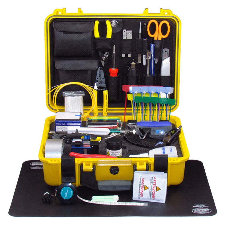 Fiber Optic Fusion Splicing Tool Kit FTTx/FTTH Solutions, 27pcs, 7Kg, dimemsions 40x29x13cm, includes Carrying case FTK-800S