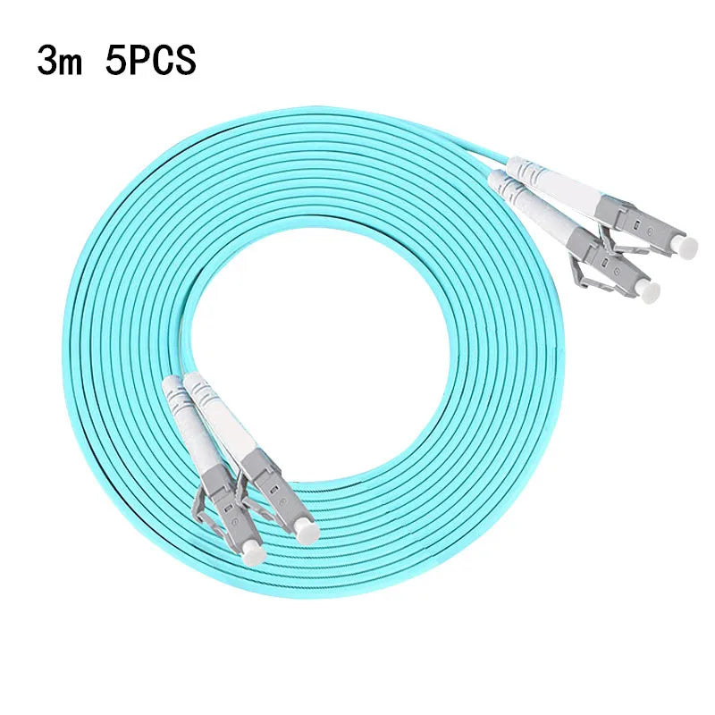 10G OM3 LC UPC-LC UPC 50/125um Multi-mode Duplex 2.0mm Fiber Patch Cable LC Fiber Optic Patch Cord 3/5/10/20/25/50m Patch Cable