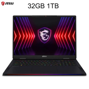 Msi Raider 18 Hx Gaming Laptop 18 Inch 4K Uhd 120Hz Mini Led Screen Notebook I9-14900Hx 32Gb 2Tb Rtx4070 Netbook