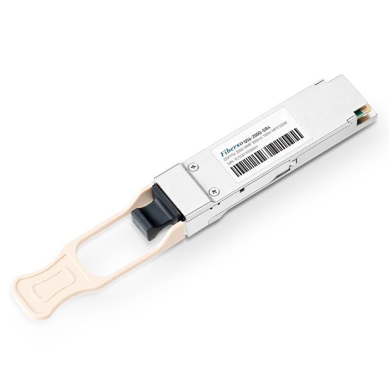 SFP Module QSFP56 200G SR4 Module 200Gbps 100m MPO MM Fiber Optical Transceiver Compatible with data center switches