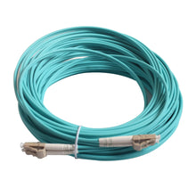 Load image into Gallery viewer, 10G OM3 Fiber Optic Patch Cord LC/UPC LC-LC Duplex Multi Mode Cable 1M 2M 3M 5M 10M 15M 20M 30M 50M 100M 3.0mm Jumper Cable
