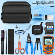Load image into Gallery viewer, COMPTYCO AUA-M7/M5 Optical Power Meter and 30mw (purple) Visual Fault Locator AUA-7S Fiber Cleaver FTTH Fiber Optic Tool Kit
