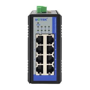 UOTEK 1000M Industrial Ethernet Switch Gigabit 8 Port RJ45 Network Unmanaged DIN-Rail Full Half Duplex Plug and Play UT-6408GC