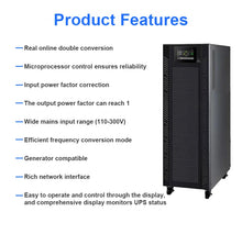 Load image into Gallery viewer, CWUPS 30KVA 40KVA 60KVA 80KVA Large Machine Battery Backup High Frequency 3 Phase UPS Power Supply For Server Room Data Center
