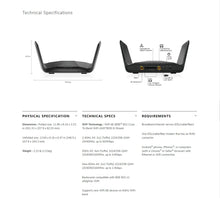 Load image into Gallery viewer, NETGEAR RAXE300 AXE7800 Nighthawk 8-Stream Tri-Band WiFi 6E Router 7.8Gbps Speed 2,500 Sq.Ft Armor &amp; Smart Parental Controls
