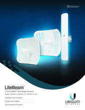 Load image into Gallery viewer, UBIQUITI airMAX LiteBeam M5 LBE-M5-23 5GHz 23dBi Long-Range Network Antenna Outdoor 5G Long Range Wireless Bridge 5ac Only 1Units
