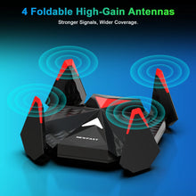 Load image into Gallery viewer, Newfast WiFi6 USB 3.0 Adapter AX5400 6G/5G/2G High Gain Antennas for PC Cle Network Card Receiver Extension Cable
