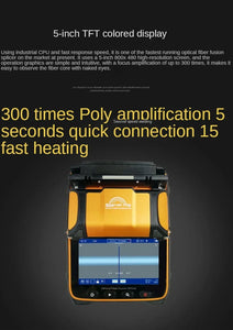 AI-9 Signal Fire Multi-language Optical Fiber Fusion Splicer FTTH Fiber Splicing Machine With Optical Power Meter VFL Function