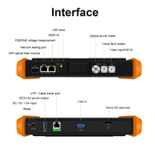 Load image into Gallery viewer, Optical Fiber Tester 8 inches OTDR Tester Built-in VFL OPM LS Event Map OLT SFP Test RJ45 Cable Tester Digital Multimeter Tester

