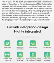 Load image into Gallery viewer, FTTH Splicing Equipment Signal Fire AI-10A AI-7C AI-9 Optical Fiber Fusion Splicer Optic Fiber Cable Automatic Welding Machine

