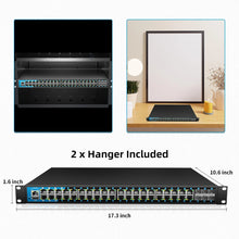 Load image into Gallery viewer, keepLiNK KP-9000-54XGPM-X6-ACR 54Port Gigabit Managed Network Switch with 48*PoE+ Ports 6*10G SFP+ Uplink 400W 216G Switching
