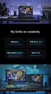 Lenovo Legion Y9000P Gaming Laptop Notebook 16“ 2.5K 240HZ Screen i9-14900HX RTX4060/RTX4070/RTX4090 Notebook PC