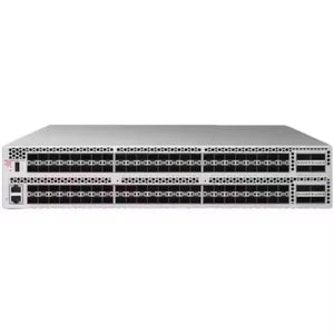 Brocade G630 128 port switch, 48 port activation, including 48 Brocade 32Gb/s shortwave multi-mode modules, port side intake BR-G630-48-32G-F