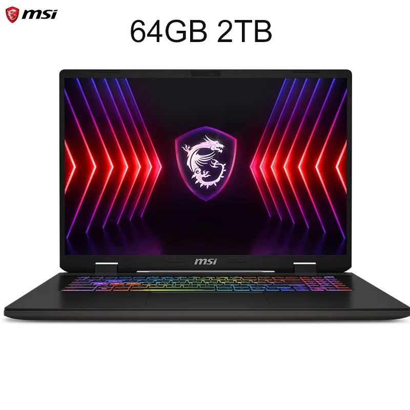 MSI Sword 16 HX Laptop 16 Inch 2.5K QHD 240Hz IPS Screen i7-14700HX 16GB 1TB SSD RTX4060 Gaming Netbook PC