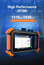 Load image into Gallery viewer, Tahlitech MOT-31 multi-function OTDR Optical Fiber + Network Cable Testing, IP Scan, Port Flashing and Other Network Tests
