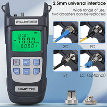 Load image into Gallery viewer, COMPTYCO AUA-Y510A/Y710A High Precision Fiber Optic Power Meter With LED Light OPM Optical Power Meter, Single Mode Fiber
