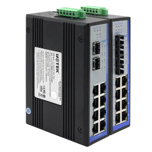 Load image into Gallery viewer, UOTEK Industrial Grade 8 Ports RJ45 Network Unmanaged POE Ethernet Switch 2 Gigabit Optical Fiber 1000M SEP SC UT-6428-POE
