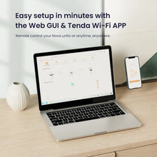 Load image into Gallery viewer, Tenda AX5400 Mesh WiFi6 System Nova 2900 sq.ft WiFi Coverage Whole Home Dual-Band Router up to 200 Devices 6*3dBi Antenna
