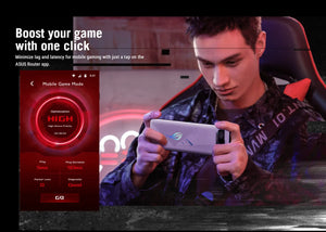 Asus GT-AX6000 ROG Rapture Gaming Wi-Fi Router AiMesh Router, Wi-Fi 6 802.11ax 6000 Mbps, WAN/LAN Dual 2.5G Network Ports