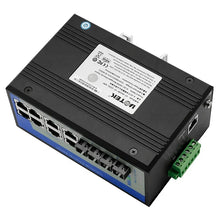 Load image into Gallery viewer, UOTEK UT-62208F-8T-2GSC-MNF Managed 8 100M Electrical port+2 1000M Gigabit optic fiber port DIN-Rail industrial Ethernet switch
