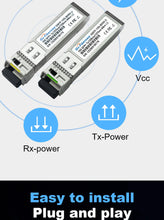 Load image into Gallery viewer, SFP 10Gb BiDi Optical Module 60km LC WDM Tx1270/Rx1330nm Single-Fiber Bidirectional Transceiver For Ubiquiti,Mikrotik
