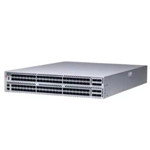 Brocade G630 128 port switch, 48 port activation, including 48 Brocade 32Gb/s shortwave multi-mode modules, port side intake BR-G630-48-32G-F