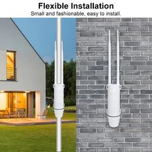 Load image into Gallery viewer, KuWFi AC1200 Outdoor CPE Router 1200Mbps 2.4G 5G Dual Band WiFi Gigabit RJ45 Port Detachable Antennas 48V POE
