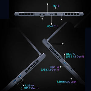 Original Mechrevo Gaming Laptop 16 Inch I9-14900HX 24 Cores 32 Threads RTX 4080 High Configuration Gaming Notebook Computer PC