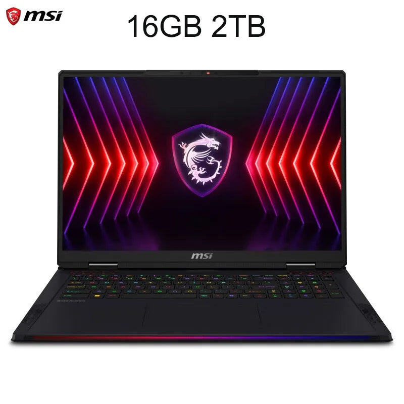 Msi Raider 18 Hx Gaming Laptop 18 Inch 4K Uhd 120Hz Mini Led Screen Notebook I9-14900Hx 32Gb 2Tb Rtx4070 Netbook