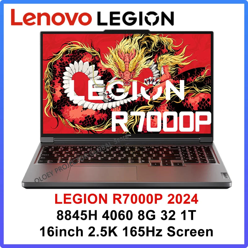 Lenovo LEGION R7000P 2024 Ryzen R7 8845H Geforce RTX4060 8GB 16G/32G RAM 1T SSD 16