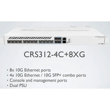 Load image into Gallery viewer, Mikrotik CRS312-4C+8XG-RM Cloud Router Switch 1U 10G with 1*10/100 Ethernet Port, 8*5G/10G Ethernet Ports, 4*Combo 10G Ethernet/ SFP
