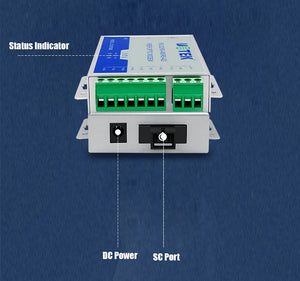 UOTEK 2pcs Fiber Transceiver RS232 RS485 RS422 20KM SC Port RS-232 RS-485 RS-422 to Fibre-optical Converter UT-2577SM+UT-2578SM
