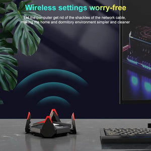COMFAST CF-977AX Fengwu gaming network card Wifi Router Tri-Band Gigabit 5374Mbps Wifi6 Wireless Router Repeater Signal Booster