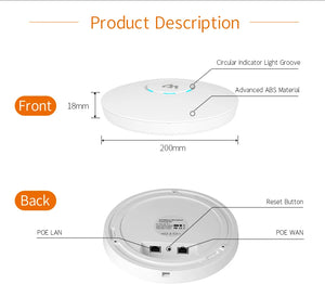 COMFAST CF-E320V2 300M WiFi Ceiling Wireless AP 802.11b/g/n QCA9533 Enterprise Wifi System AP 48V PoE OPEN DDWRT Access Point