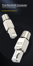 Load image into Gallery viewer, ONTi RJ45 8P8C Unshield Shielded Field Connector RJ45 Termination Plug for Cat.6/6A/7 23AWG Installation Cable
