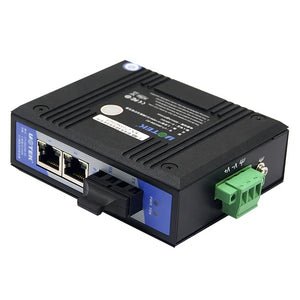 UOTEK UT-2602 10/100M 1 Optical Fiber 2 RJ45 Ports Industrial Ethernet Unmanaged Switch, 1x100Base-FX optical fiber, 2x10/100Base-T(X)