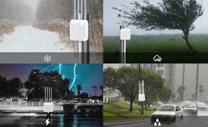 Wavlink WiFi Extender AX3000 WiFi6 Wireless Outdoor Access Point IP67 Weatherproof WiFi Repeater 300m 2.4/5.8GHz 3000Mbps WiFi AP