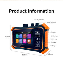 Load image into Gallery viewer, Tahlitech Mini OTDR Optic Otdr Optical Reflector Tester 1310/1550nm 26/24dB Optical Reflectometer Touch Screen OPM VFL

