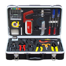 Load image into Gallery viewer, Standard Fiber Optic Fusion Splicing Tool Kit FTTH Optical Fiber Tool Kit equipement fibre with Fiber optic stripper CFS-2
