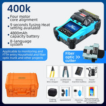 Load image into Gallery viewer, Fiber Optic Fusion Splicer Full set Hot Melt Machine Fully Automatic Fusion Splicer Fiber Optic Cable Trunk Wire Jumper A-87S

