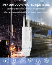 Load image into Gallery viewer, KuWFi 4G Outdoor WIFI Router 300Mbps Waterproof 4G SIM Card Router Wide Range Wireless Internet Hotspot Wifi Support 64 Users
