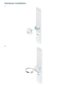 Ubiquiti LAP-120 Gigabit 5G built-in 16dBi 120 degrees wireless Access Point coverage wireless Bridge Ubiquiti, indoor/outdoor WiFi AP