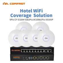 Load image into Gallery viewer, COMFAST CF-E320V2 300M WiFi Ceiling Wireless AP 802.11b/g/n QCA9533 Enterprise Wifi System 48V PoE OPEN DDWRT
