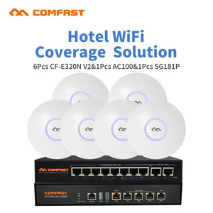 COMFAST CF-E320V2 300M WiFi Ceiling Wireless AP 802.11b/g/n QCA9533 Enterprise Wifi System 48V PoE OPEN DDWRT
