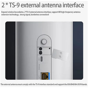 ZTE 5G AI CPE G5 Pro MC8512 WiFi 7 BE7200 Router Dual 2.5G Ethernet Ports NFC 5G Wireless WiFi Sim Modem 4.29Gbps supports 256 Users