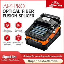 Load image into Gallery viewer, SignalFire AI-5 Pro Automatic 6 motors FTTH Fiber Optic Splicing Machine Optical Fiber Fusion Splicer Complete Kit
