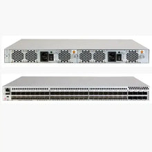 Load image into Gallery viewer, Brocade G720 64 port switch, 56 port activation, incl. 56 Brocade 32Gb/s multi-mode modules, port side exhaust G720 BR-G720-56-32G-R
