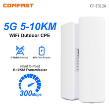 Load image into Gallery viewer, Comfast 5-10KM Outdoor Access Point 300Mbps Long Range Router CPE 5GHz Wireless Radio Bridge 2*14dBi Antenna Nanostation
